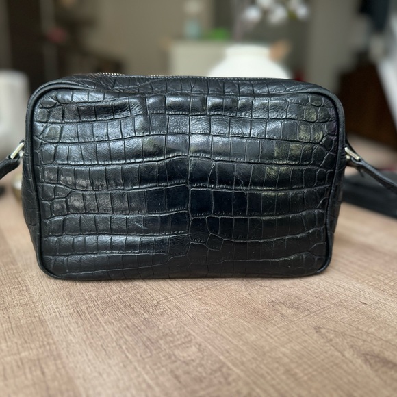 YSL Lou Croc-Embossed Camera Bag - Picture 3 of 9
